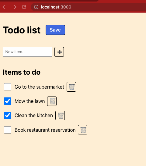 Demo of the bug in a todo list app